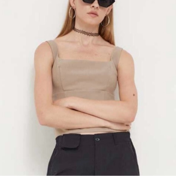 Abercrombie & Fitch Taupe Tan Bustier Tank - Picture 6 of 14